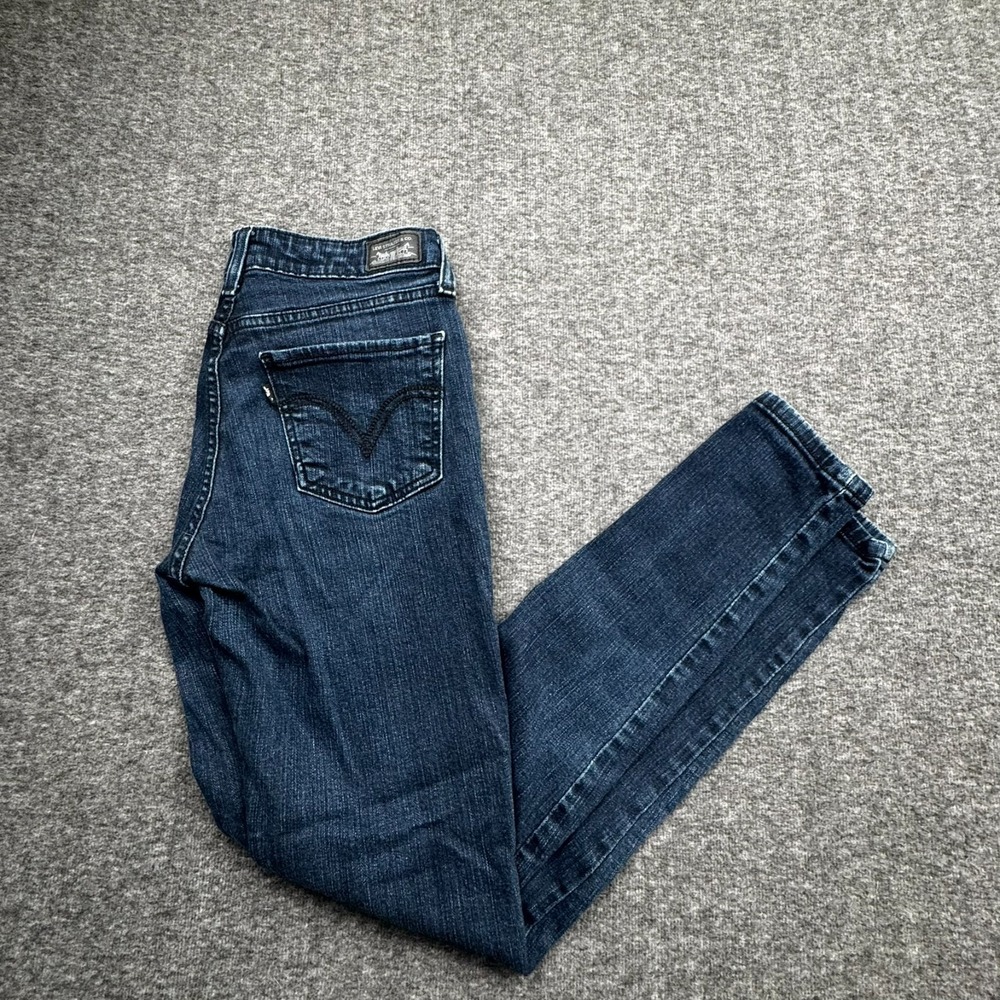Levi's Dark Wash Skinny Jeans Womens 9 (28x30) Stretch Casual Blue Pants